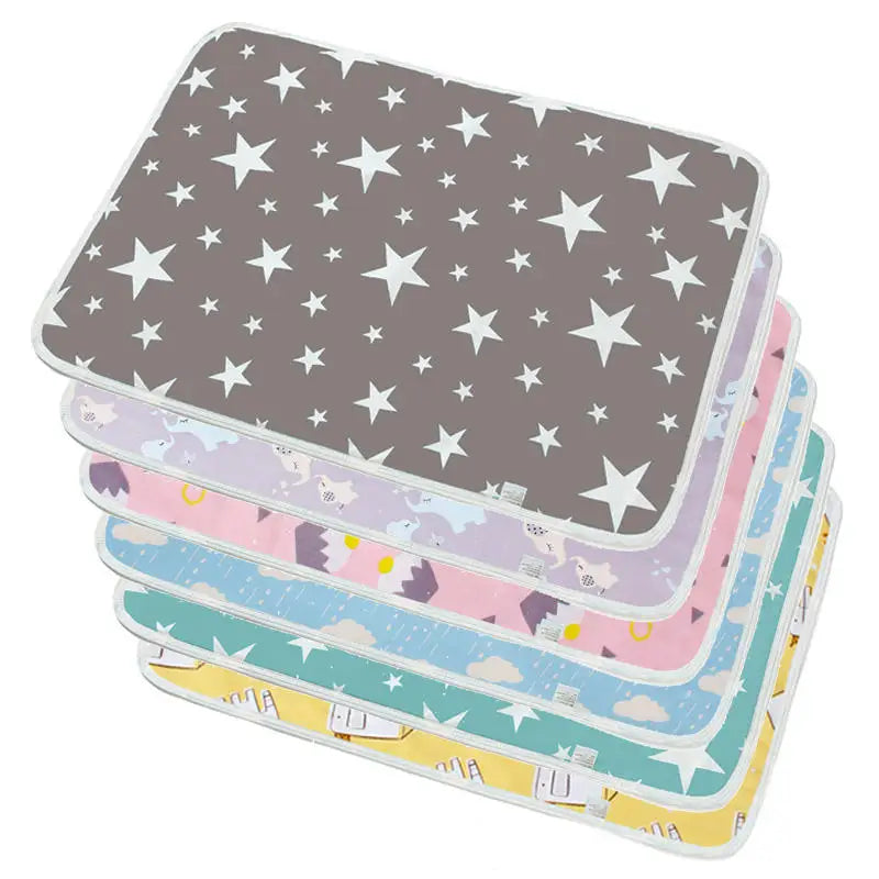 Waterproof Baby Changing Mat Reusable Newborn Baby Diaper Changing Pad Cover Infant Sheet Mattress Multifunction Floor Play Mats
