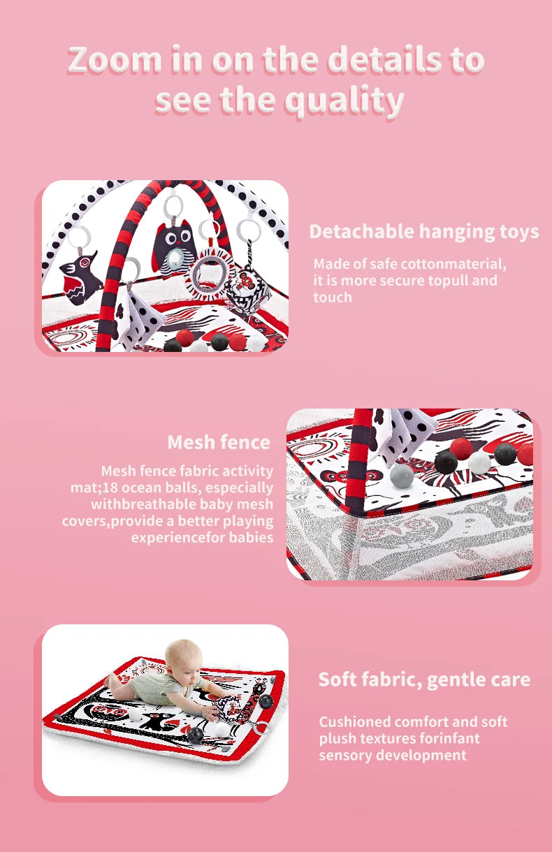 Baby Early Education Toys Mat Infant Fitness Gym Activity Center Play Mat Cognitive Development Puzzle Newborn Toys Ideal Gift