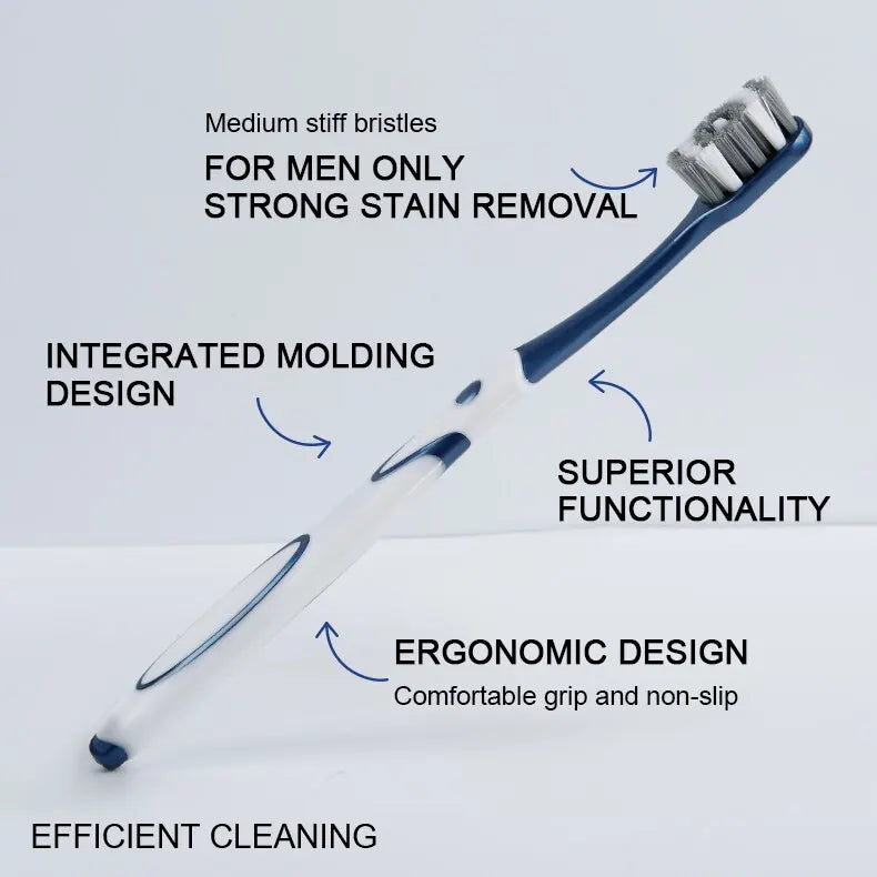 6 Pack Hard bristled toothbrush Set