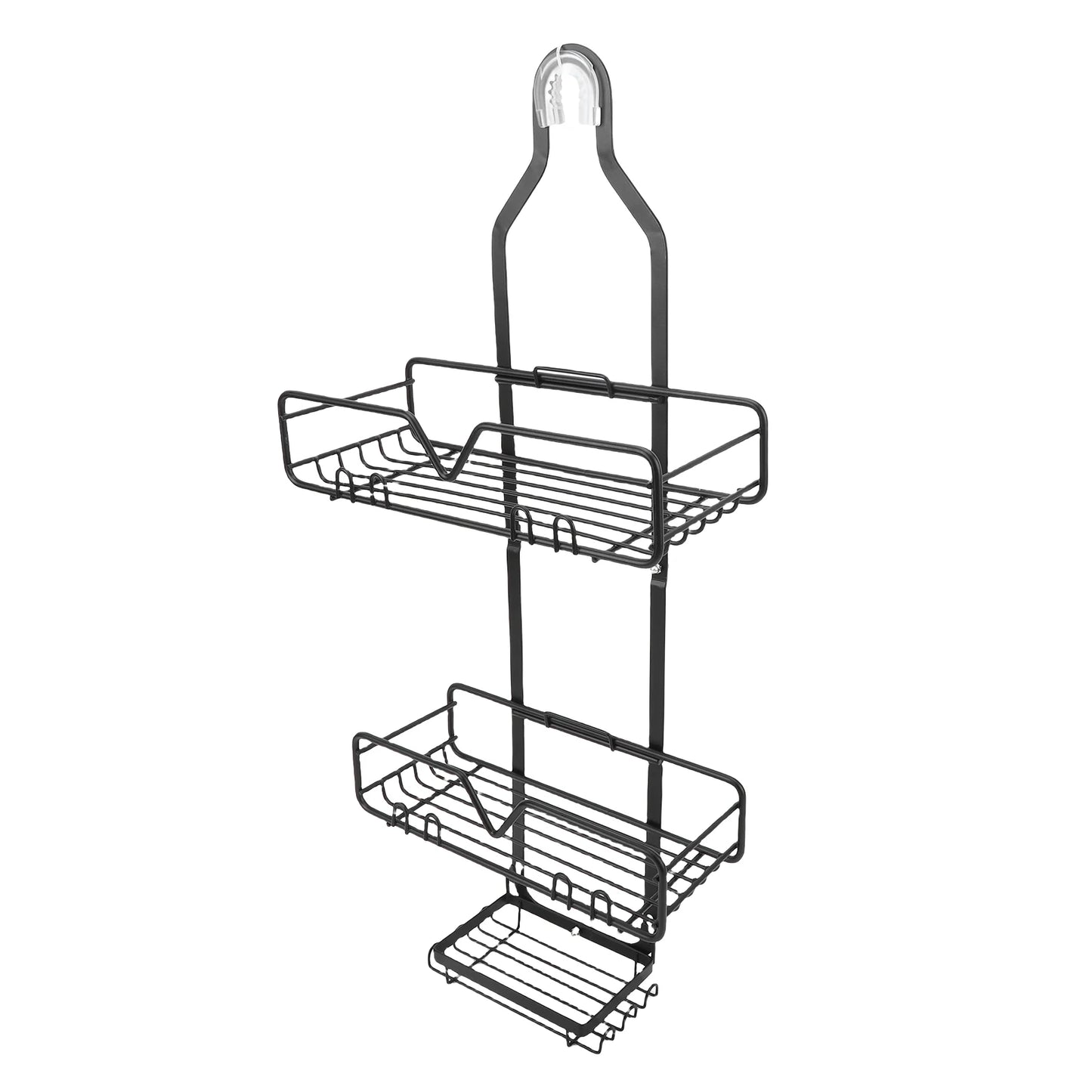 Hanging Shower Organizer High Carbon Steel Minimalist Modern Multi Layer Over Head Shower Caddy for Shampoo Body Wash Soap