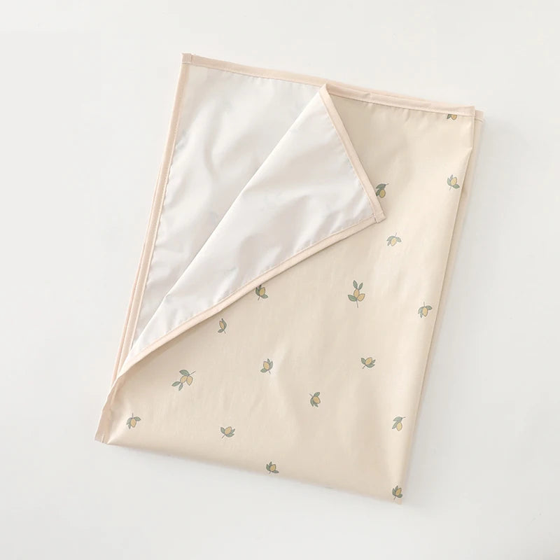 Baby Nappy Mat Soft PU Waterproof Leak Proof Washable Newborn Urine Pad 90x70cm Changing Pad Liners Reusable Picnic Travel Mats