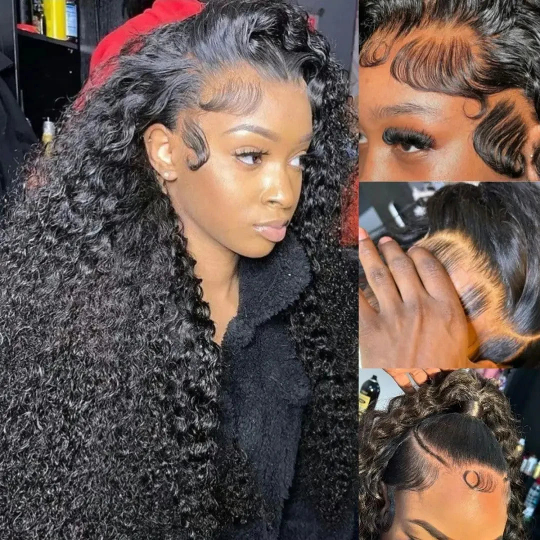 Nneka Deep Wave Frontal Wig 13x6 Hd Lace Water Wave Human Hair Wig Curly Wigs 13x4 Lace Front Wig Human Hair Brazilian Hair