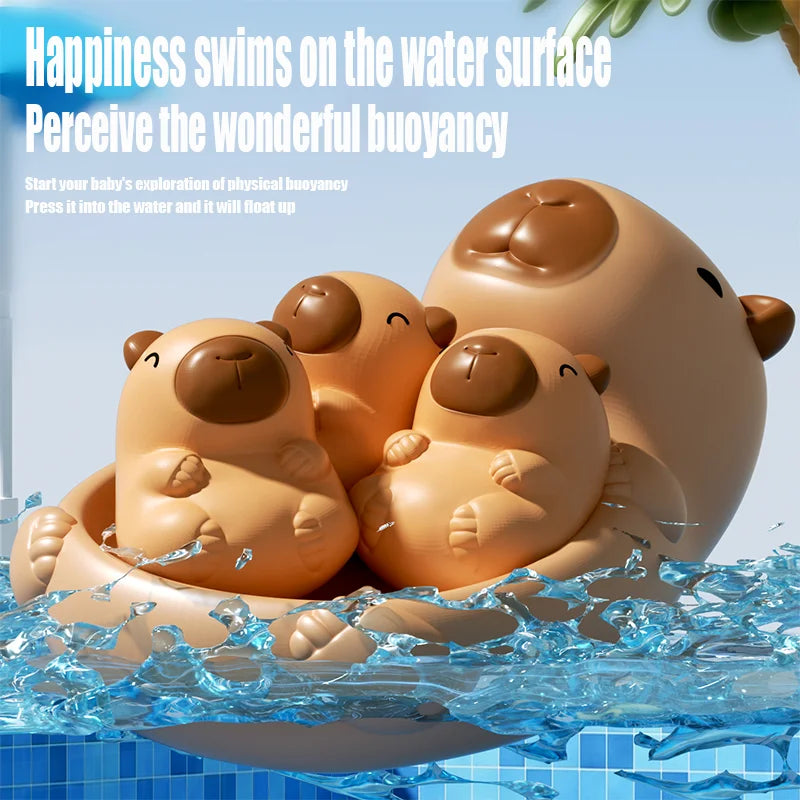 Baby bath toys, water play toys, shower toys. Cute capybara children's water play toys