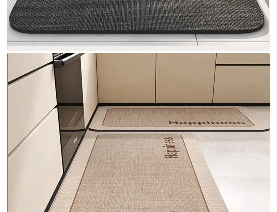 Kitchen Rug Super Absorbent Kitchen Mat for Floor Non-slip Rugs Bathroom Mat Washable Kitchen Carpet