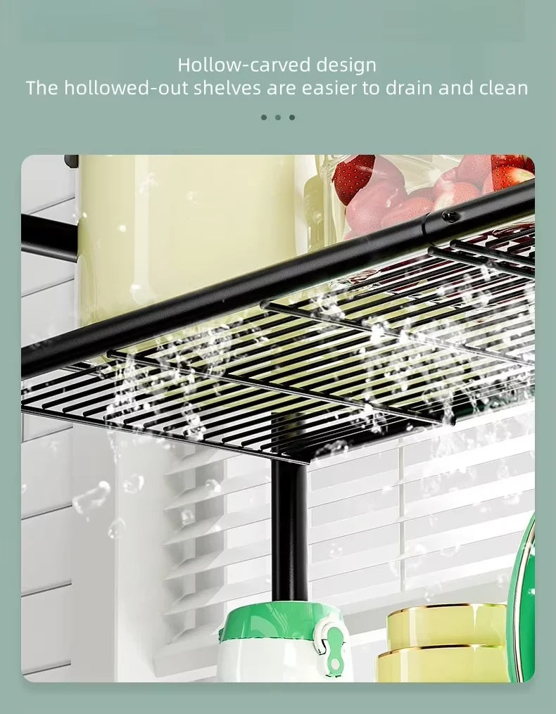 Over The Sink Dish Drying Rack, Metal Dish Drying Racks for Kitchen Counter with Hooks, Utensil Holder, 85cm, Kitchen Essentials
