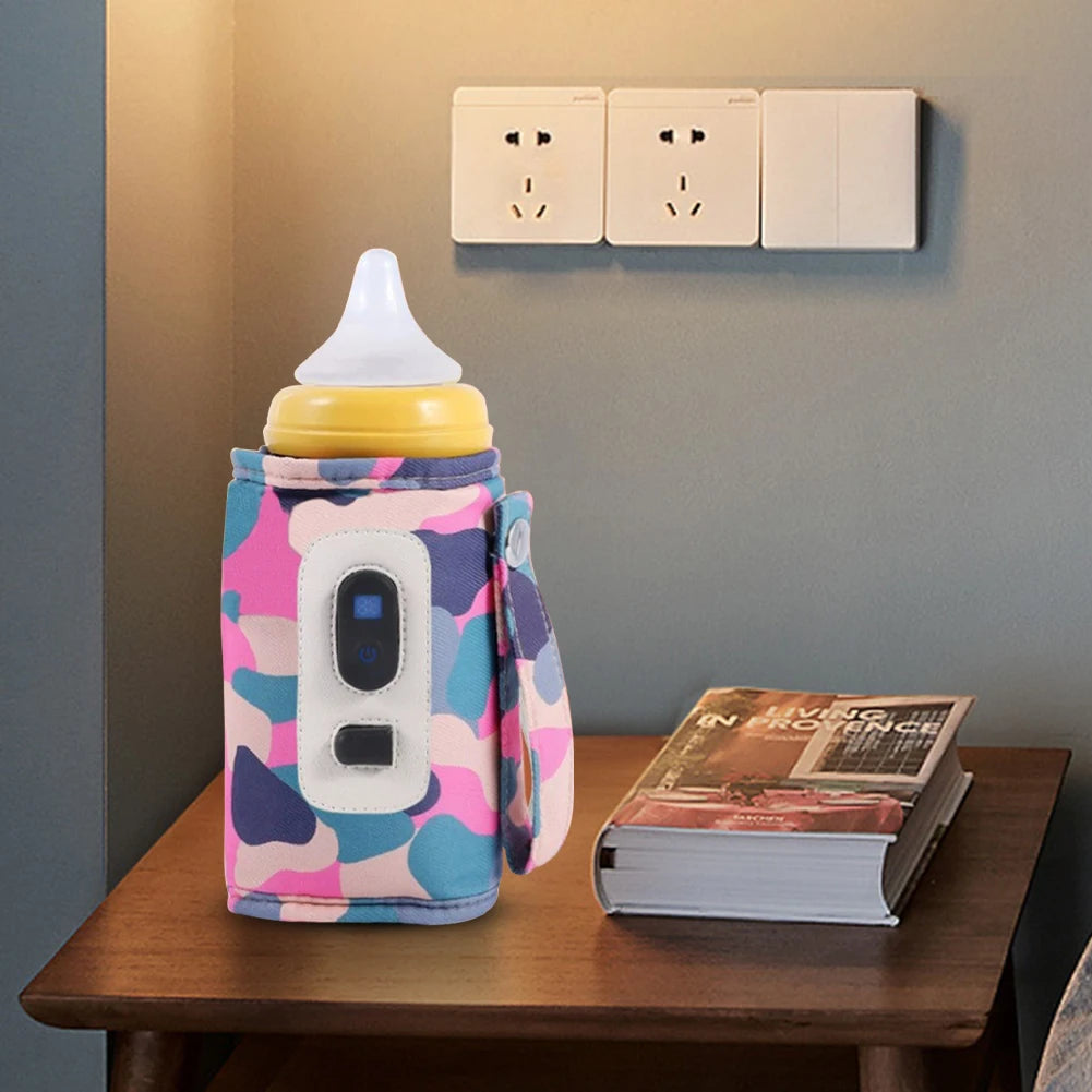 USB Milk Water Warmer Baby Nursing Bottle Heater Newborn Infant Portable Bottle Feeding Warmers Travel Stroller Insulated Bag