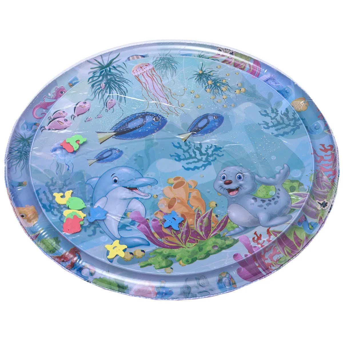 ROOXIN Baby Water Play Mat Inflatable Cushion PVC Infant Toddler Water Pad For Kids Outdoor Summer Playing Water Mat Water