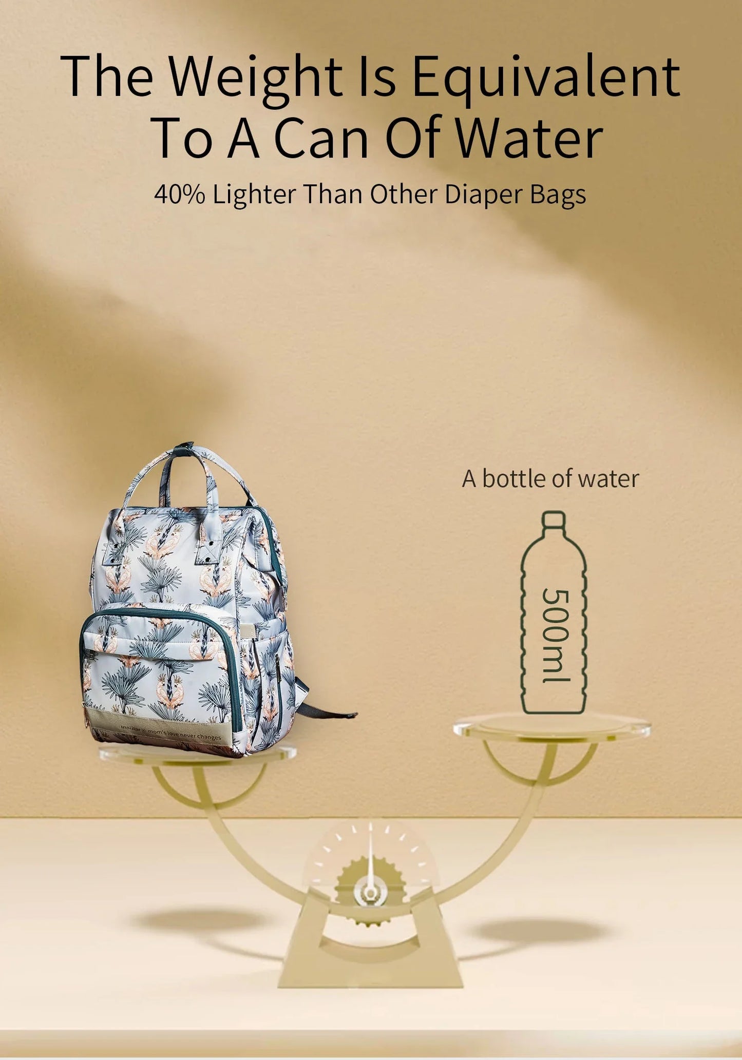 Nappy Bag Backpack Baby Essentials Travel Tote Multifunction Waterproof with Changing Station Pad Stroller Straps Big for Mommy