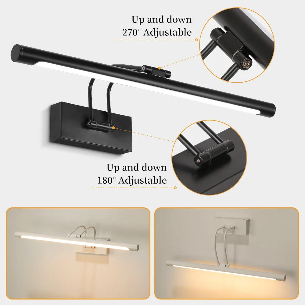 Modern LED Bathroom Mirror Light - Waterproof Vanity Sconce for Makeup & Grooming