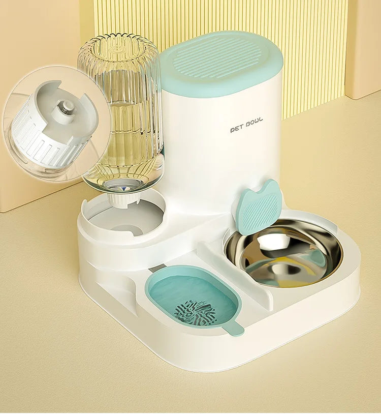 Automatic Pet Feeder – Integrated Cat Food & Water Dispenser for Cats and Dogs