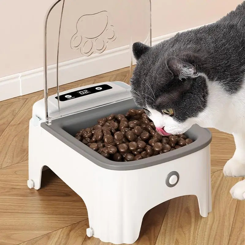 Smart Automatic Pet Feeder – Timed Sensor Dispenser for Cats and Dogs, Dry & Wet Food Slow Feeder Bowl
