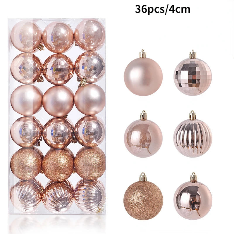 24-36Pcs Xmas Tree Balls Decorations