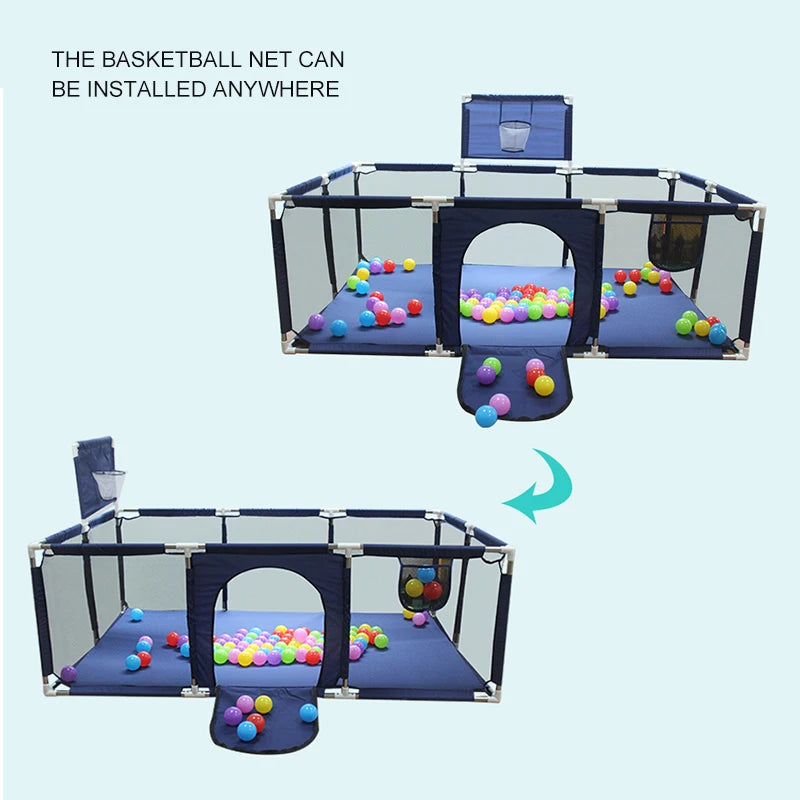 IMBABY Children's Game Indoor Playground Baby's Walking  Crawling Mat Fence Protective Fence  Baby Fence Safety  Play Pen