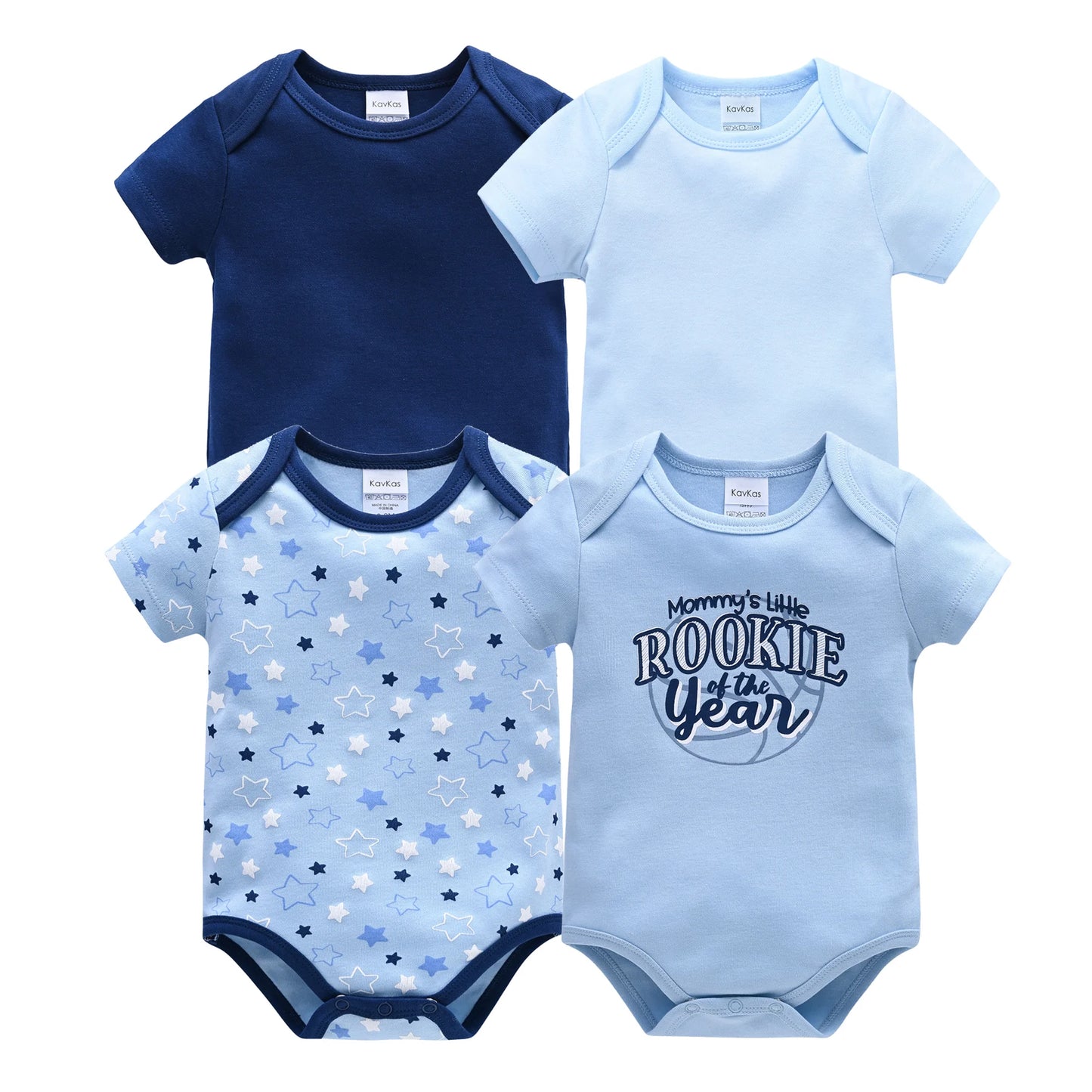 New Baby Boy Clothes Summer 100% Cotton Blue Grey Tie Print Three Piece Short Sleeve Bodysuit Pants vetements bebe For 0-12M