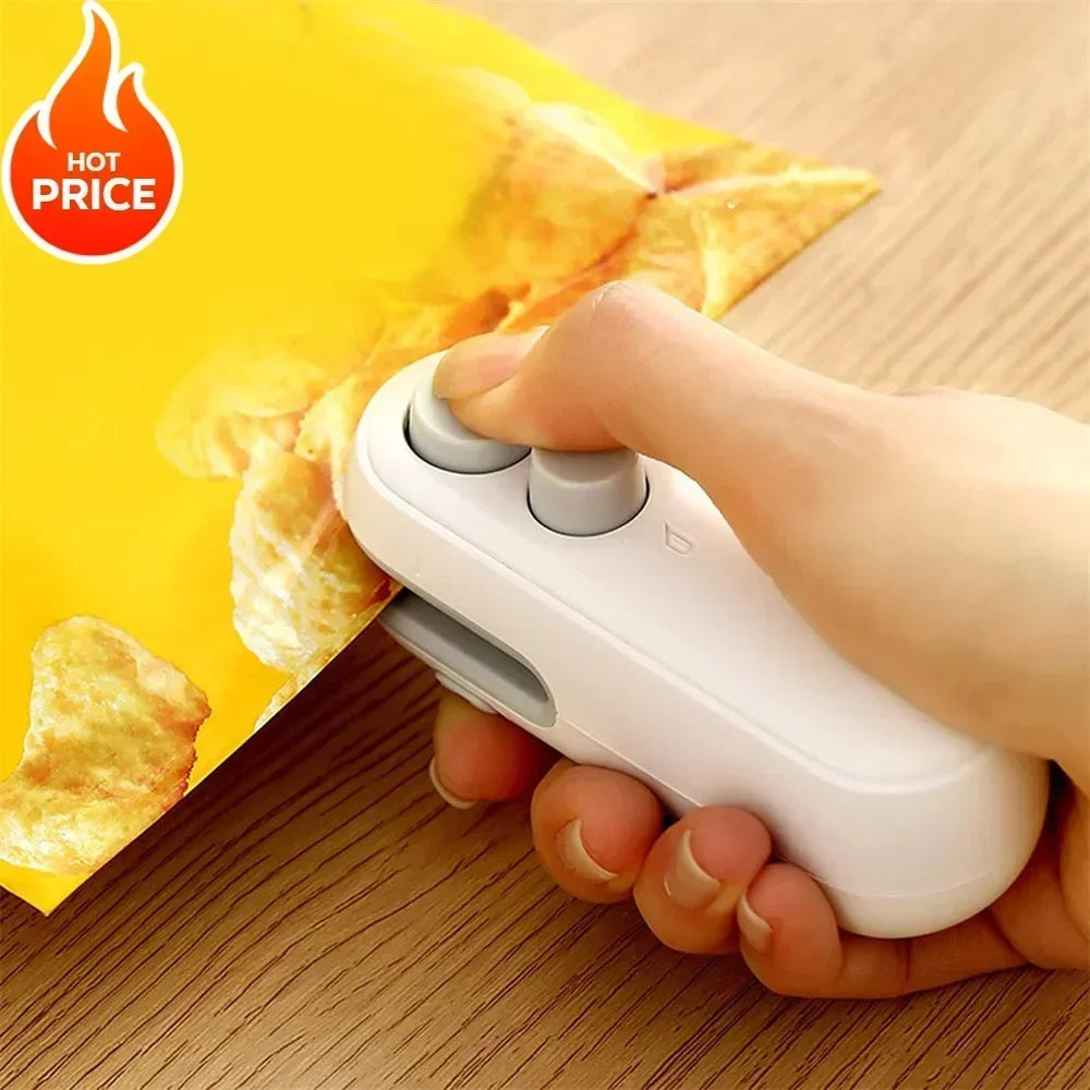 Mini Sealer Portable Mini Sealer 2 in 1 Heat Sealer For Snacks Home use rechargeable sealer Vacuum Sealer Snacks plastic bag