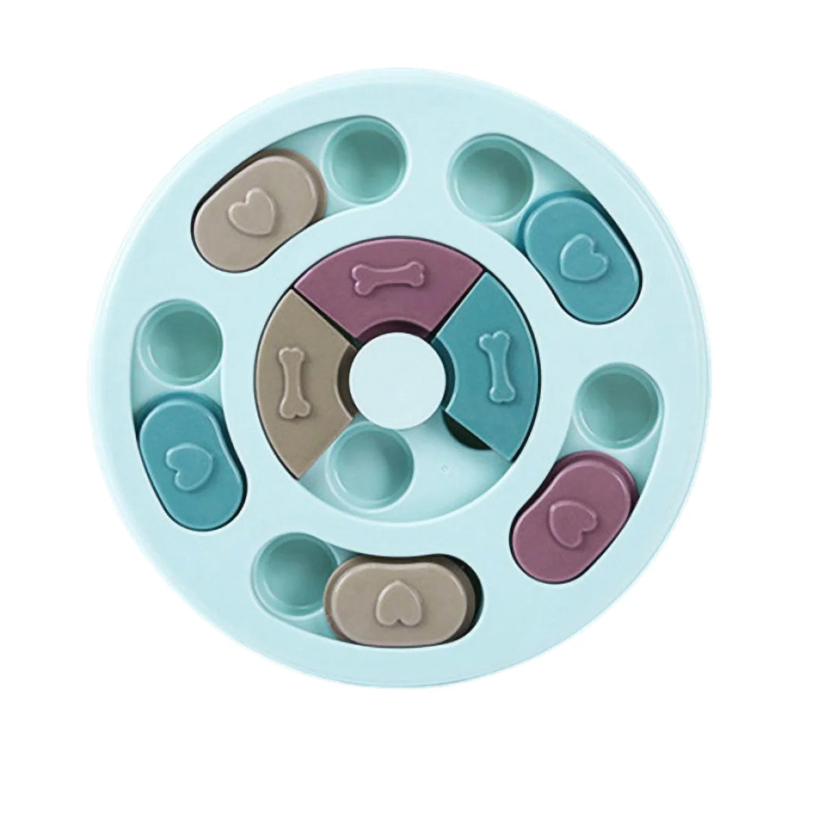 14 Compartments Pet Food Carousel Slow Feeder