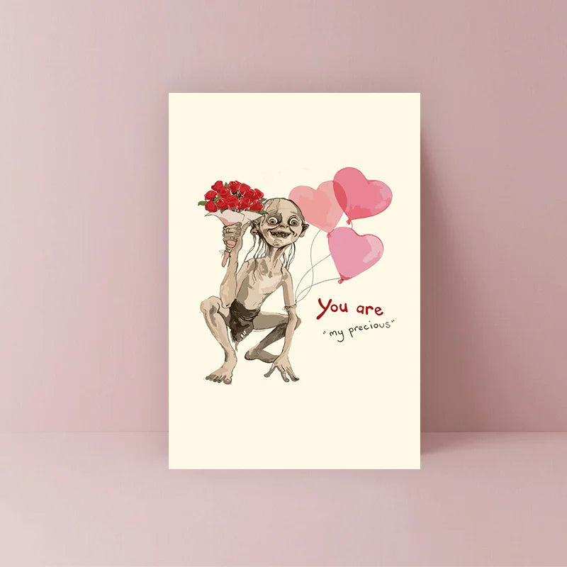Valentine's Day Greeting Card with Envelope, Love You So Much Dachshund Design, Paper Card for Anyone, Romantic Gift for Husband