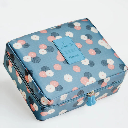 Women's Portable Waterproof Toiletries Organiser Cosmetic Bag