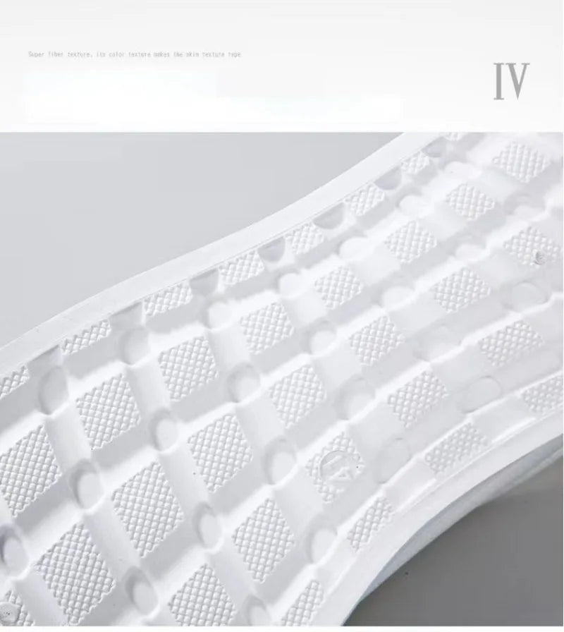 Men's White Casual Trainer Shoes, Outdoor Sport Shoes