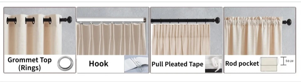 Matcha Green Flannel Light Luxury Curtain