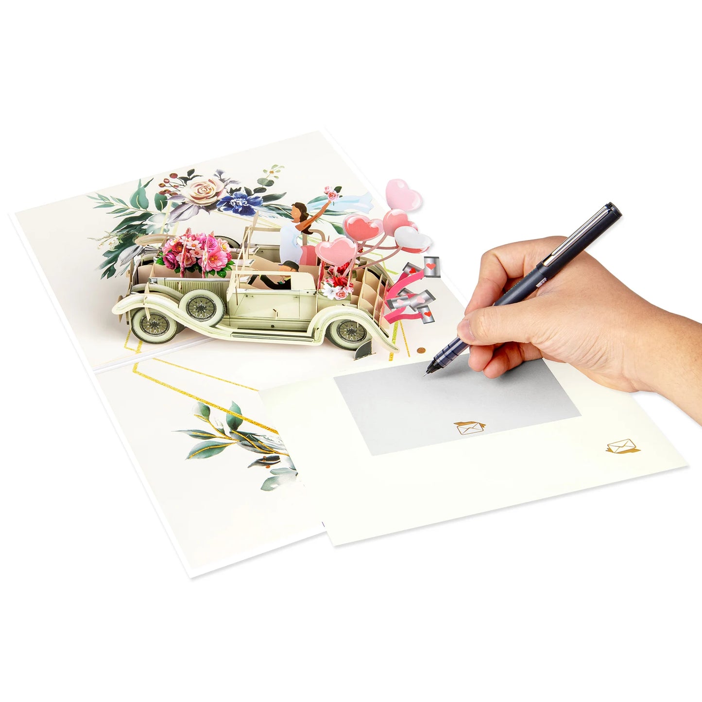 3D Love Pop Up Card for Valentine's Day Wedding Invitations Anniversary Wife Husband