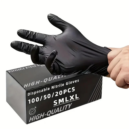Black Nitrile Disposable Gloves