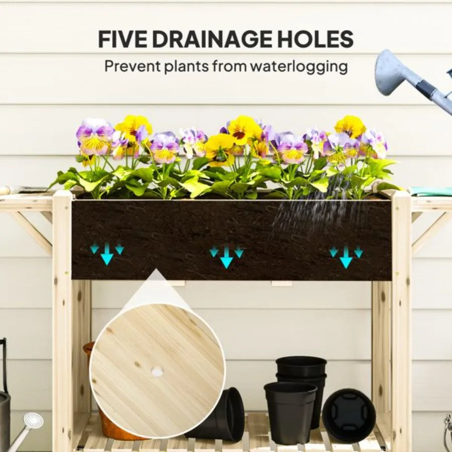 Wooden Planter Flower shelf Wood Planter Box