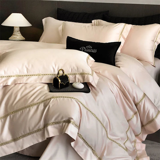 Egyptian Cotton Luxury Embroidert Bedding Set