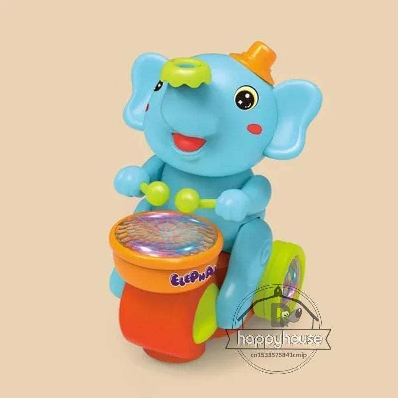 Musical Walking Elephant Drummer Toy