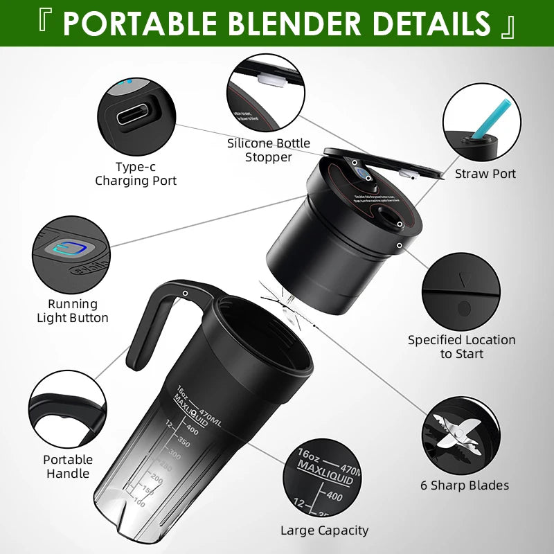 USB Electric Portable Blender
