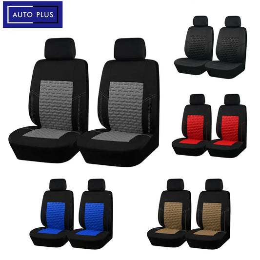 AUTOPLUSUniversal 2 Front Car Seat Covers Car Accessories Interior Fit For Most Car SUV Truck Van With 3mm Sponge Seat Cover Car