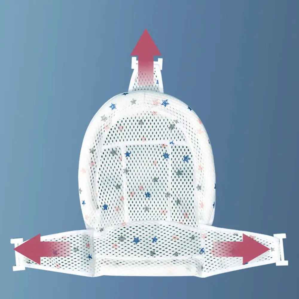 Adjustable Bath Protector Baby Mat Non-slip  Bath Net Mat T Shaped Shower Cradle Bathtub Seat Pad