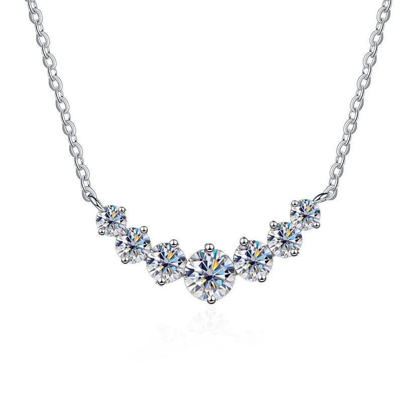 18k Sterling Sliver Plated White Gold Necklace