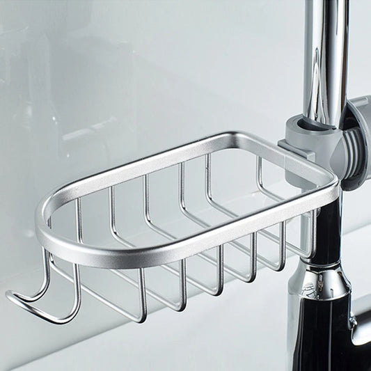 Bathroom Faucet Storage Rack Shower Shampoo Soap Holder Adjustable Kitchen Sink Rag Sponge Drain Rack Bathroom Accessories