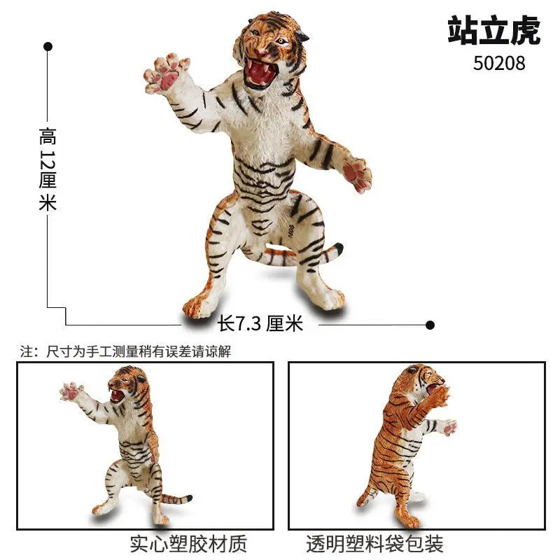 Realistic Plastic Animal Models Toys for Boys Tiger Panda Turtle Scorpion Educational Cognitive Playthings Static Dolls