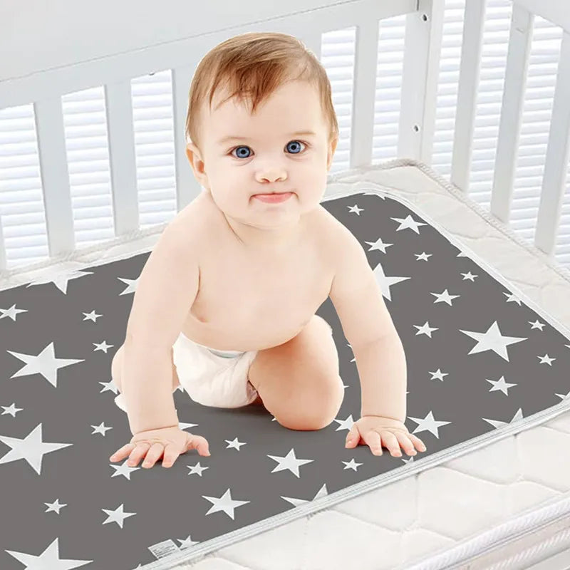 Waterproof Baby Changing Mat Reusable Newborn Baby Diaper Changing Pad Cover Infant Sheet Mattress Multifunction Floor Play Mats