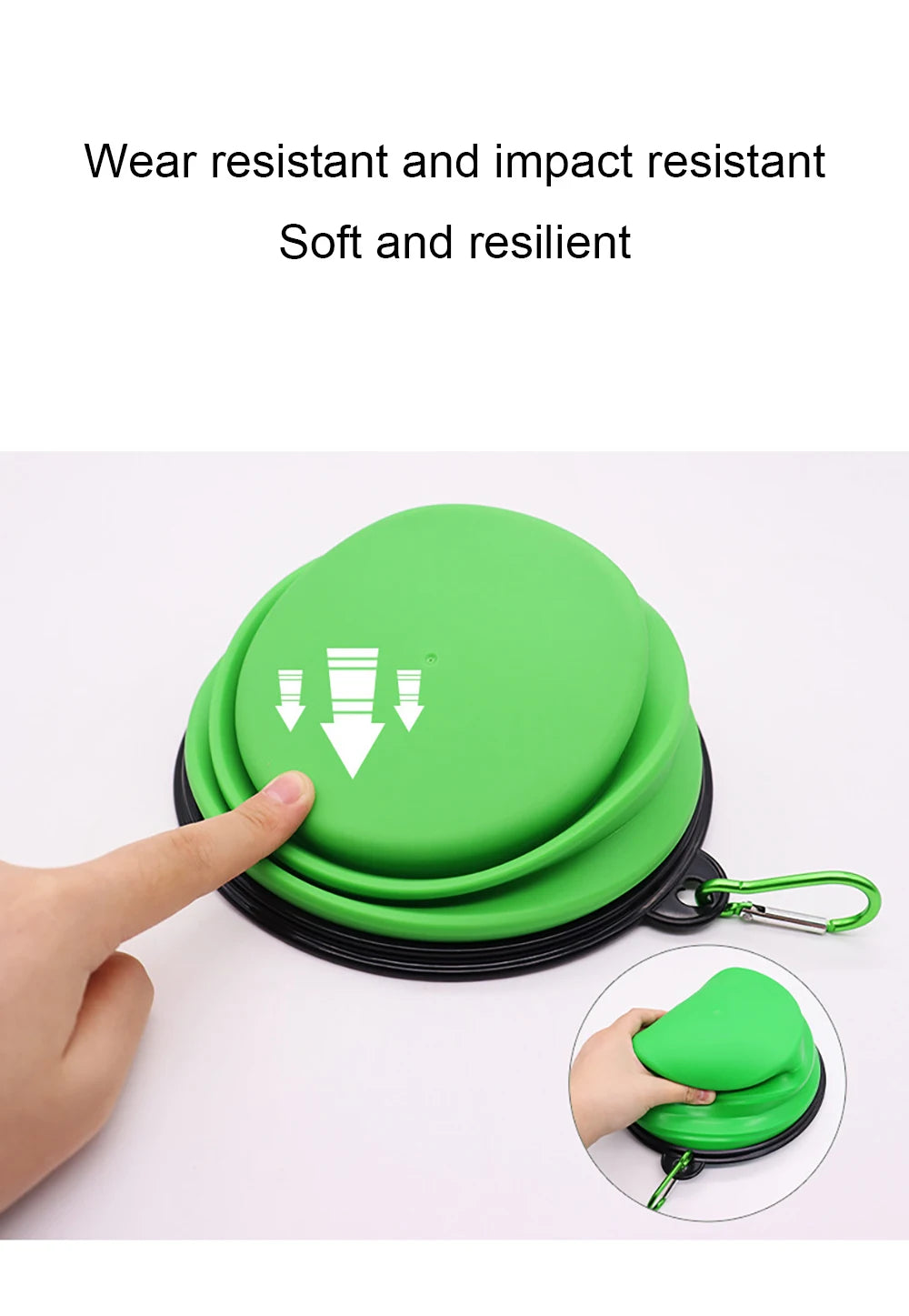 Portable Folding Silicone Pet Bowl – Outdoor Travel Food & Water Dish for Dogs & Cats