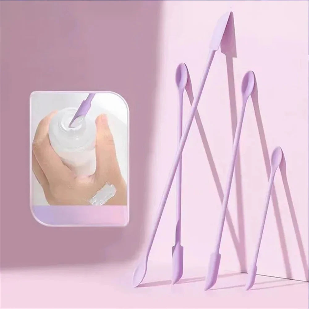 3Pc Silicone Scraper Makeup Brushes Set
