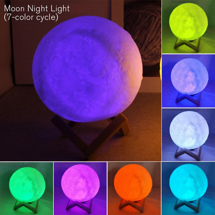 LED Galaxy Moon Light