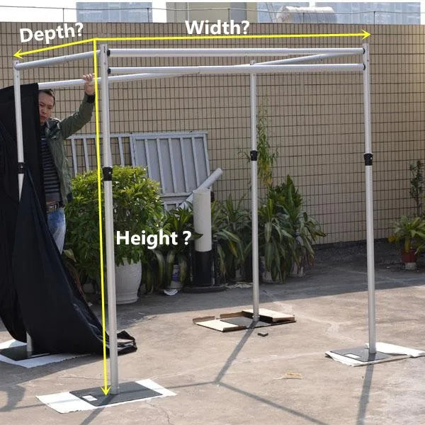 Wedding Decoration Adjustable Pipe Drape Stands Backdrop Event Aluminum Backdrop Stand Pipe