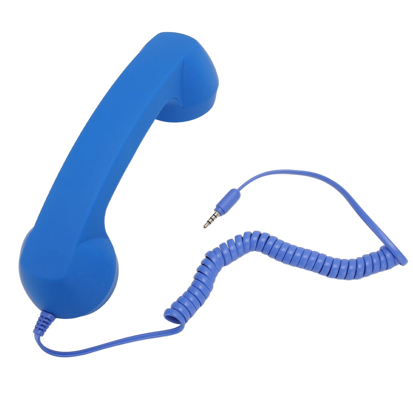 Retro Telephone Handset 3.5mm, Stylish Mini Phone Call Receiver Microphone Speaker for Mobile Phones