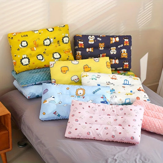 Plush Comfort Pillow for Children,  All-Season Double-Sided Ergonomic Support, for a Peaceful Sleep