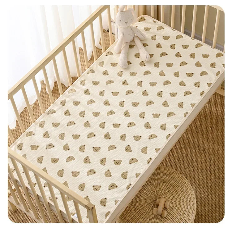 Reusable Baby Changing Mat Cover Baby Diaper Mattress Diaper for Newborn Cotton Waterproof Changing Pats Floor Play Mat