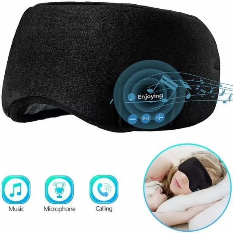 Headphone Bluetooth Wireless Smart 3D Eye Mask Patch
