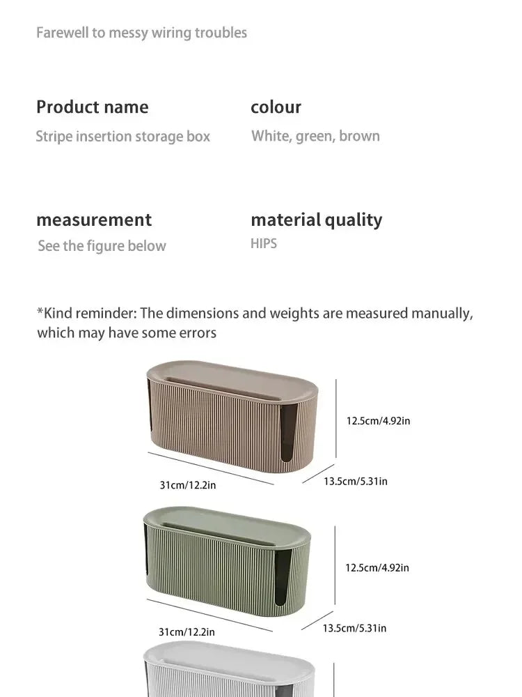 Portable Cable Management Organiser Box
