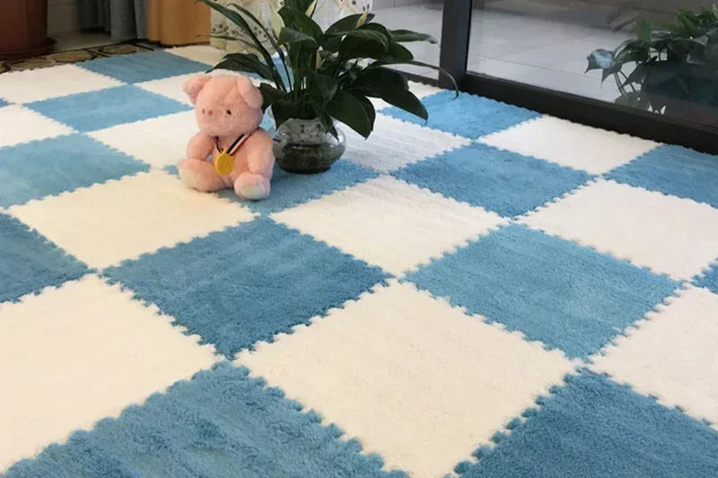 1-20 Pcs Padded Carpet for Baby Carpet Eva Foam Puzzle Carpet Soft Plush Children's Mat in Children's Room Keep Warm Playmat