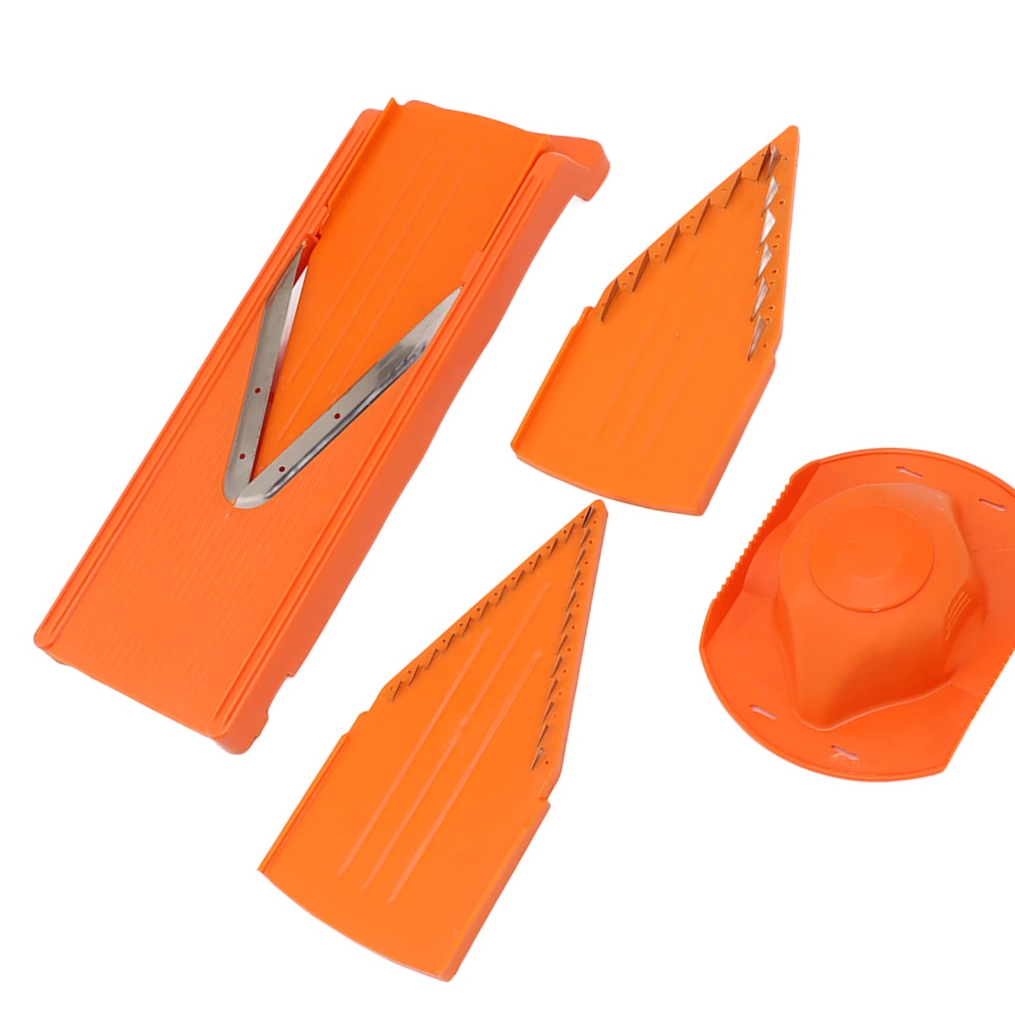 V Blade Mandoline Cutter Vegetable Cutter Stainless Steel Blade Hand Protector Cooking Tool Practical Large Frame for Kitchen