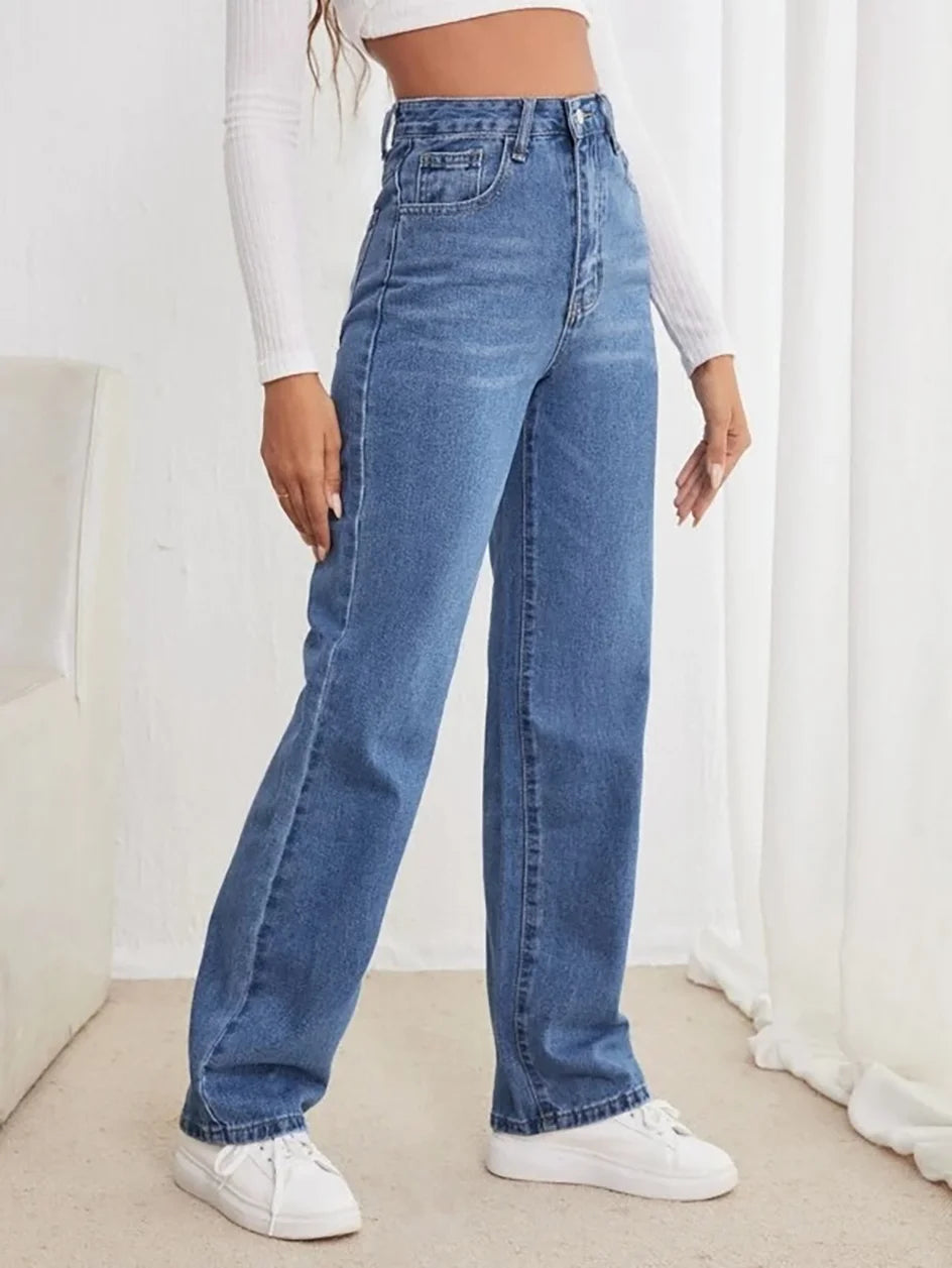 Women's Loose Straight Jeans