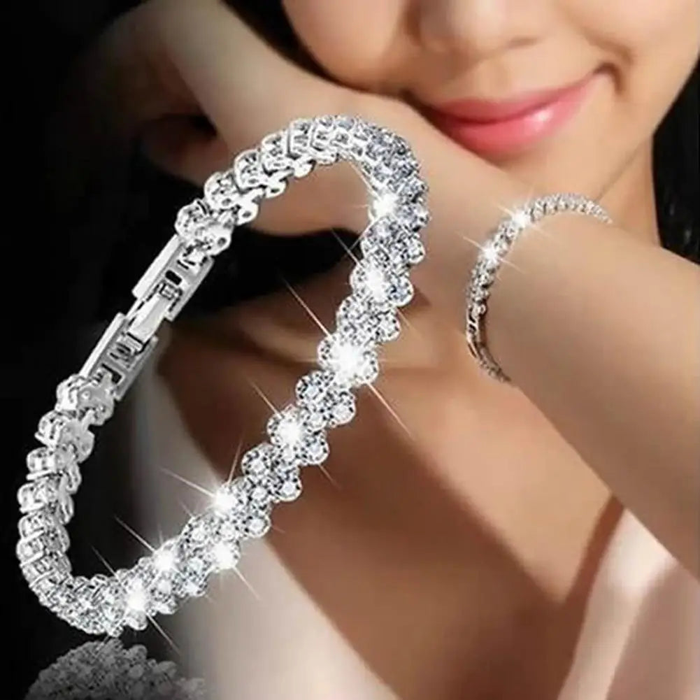 Cubic Zircon Rhinestone Elegant Bracelet