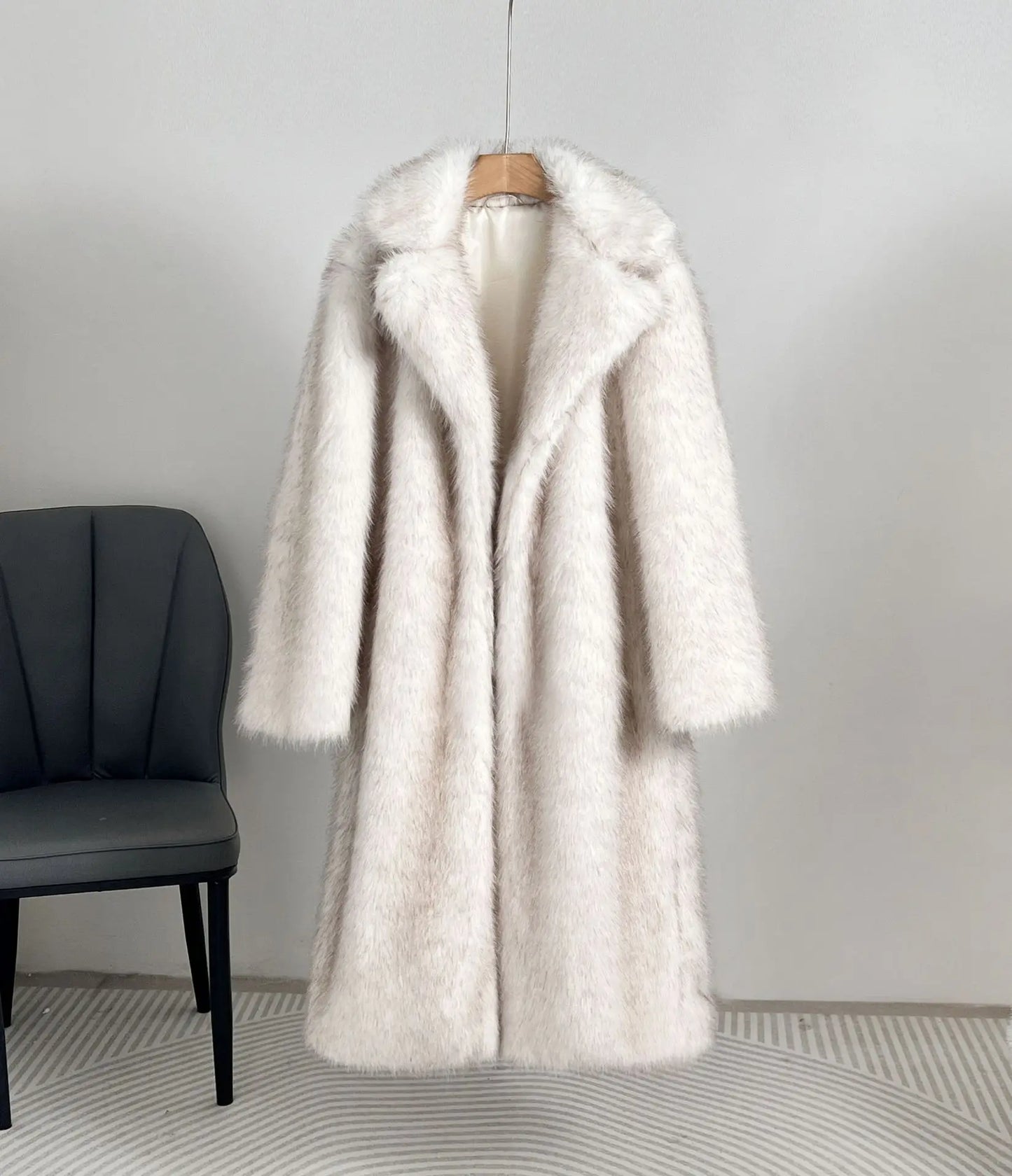 Fur Coat European Style Lapel